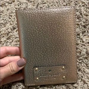 Like new Kate Spade passport cover. Rose gold